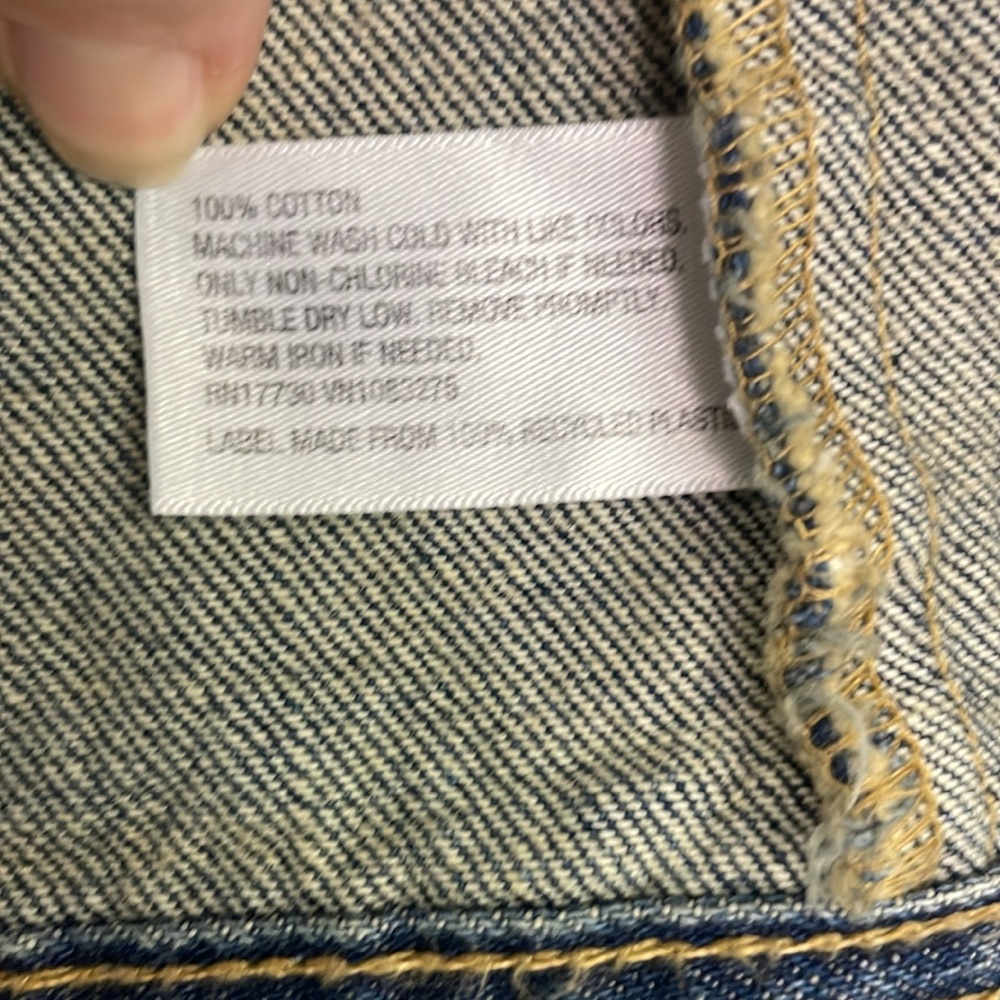 Mossimo Supply Co for Target Jean button up vest women’s size small NWT - Picture 4 of 9